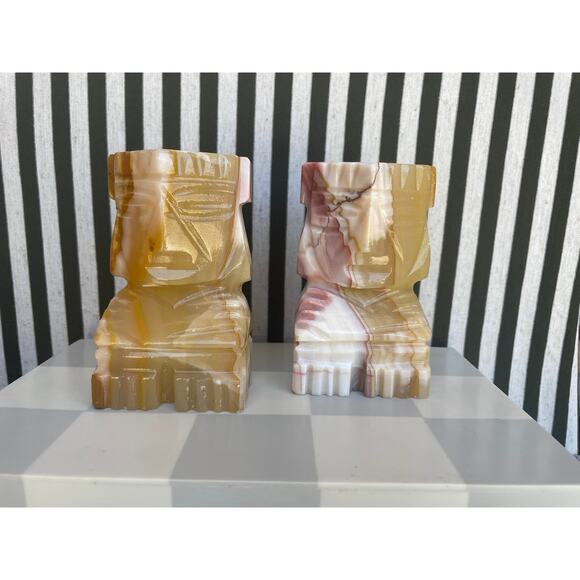 Pair of Aztec Onyx Bookend - Picture 2 of 9